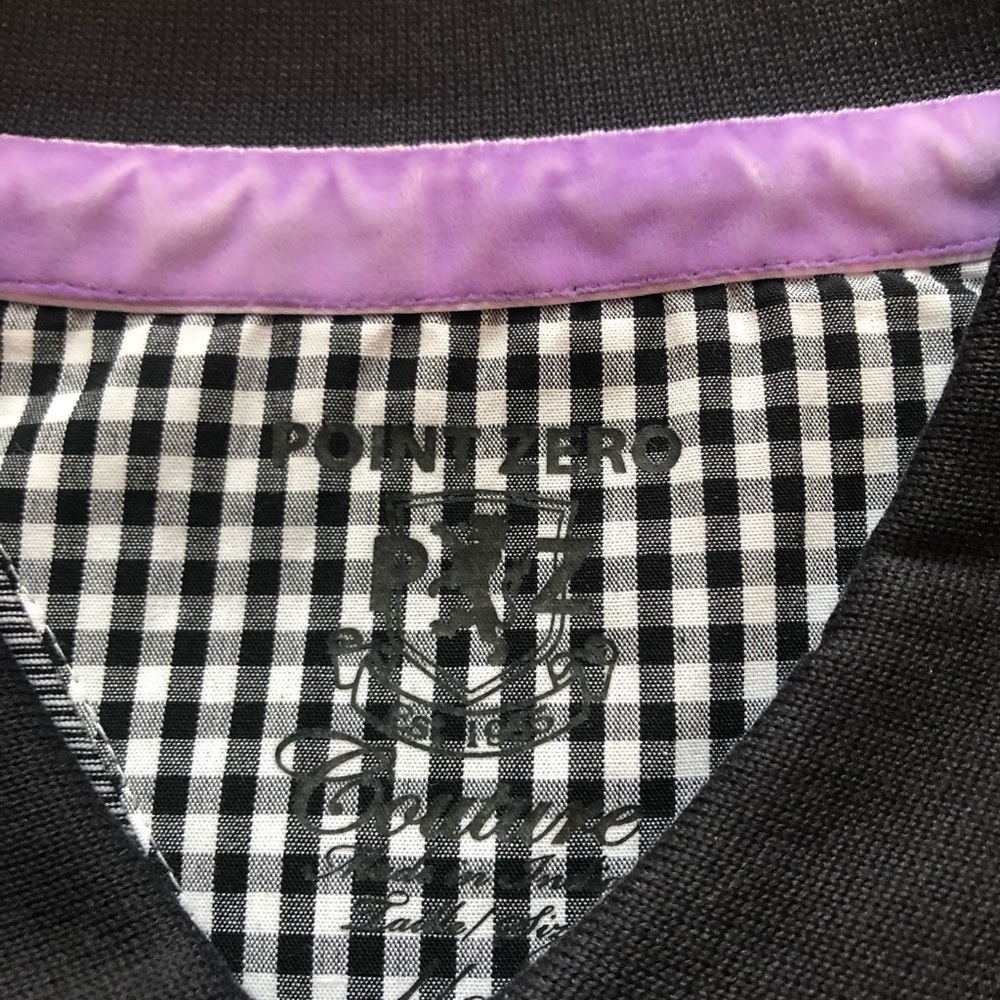 Point Zero Couture Striped Short-sleeve Polo w/Enhancements - NWOT Size L - Picture 7 of 10